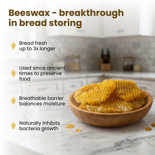 Follara Custode Cotton & Beeswax Bread Bag